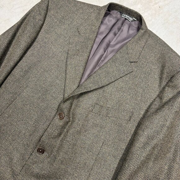 Samuelsohn Wool Cashmere Blazer Textured Brown Sport Coat Canada 48 R - Picture 2 of 8